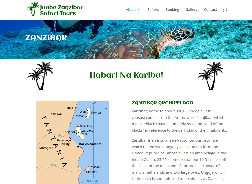 Junbe Safari Website Design - Section 9