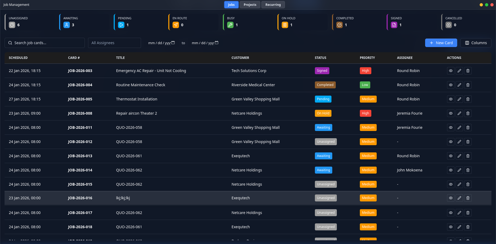 ServiceOps ERP screen 18