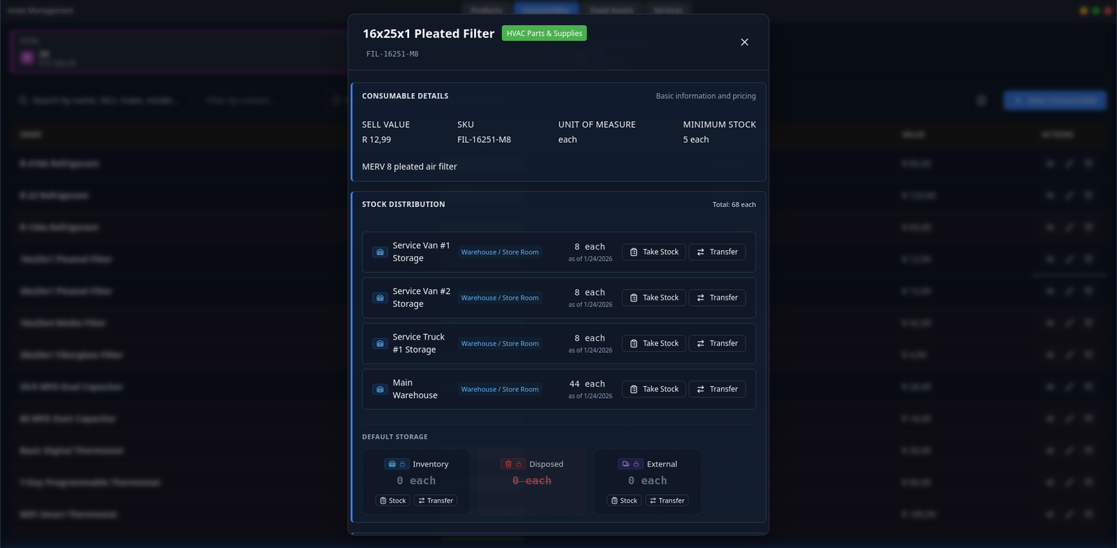 ServiceOps ERP screen 4