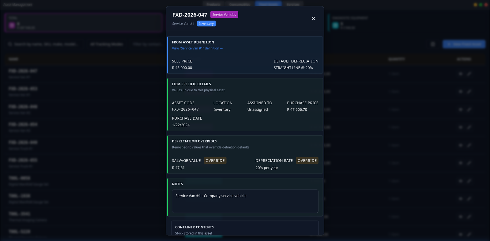 ServiceOps ERP screen 5