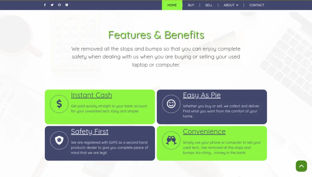 We Buy Tech Website Design - Section 14