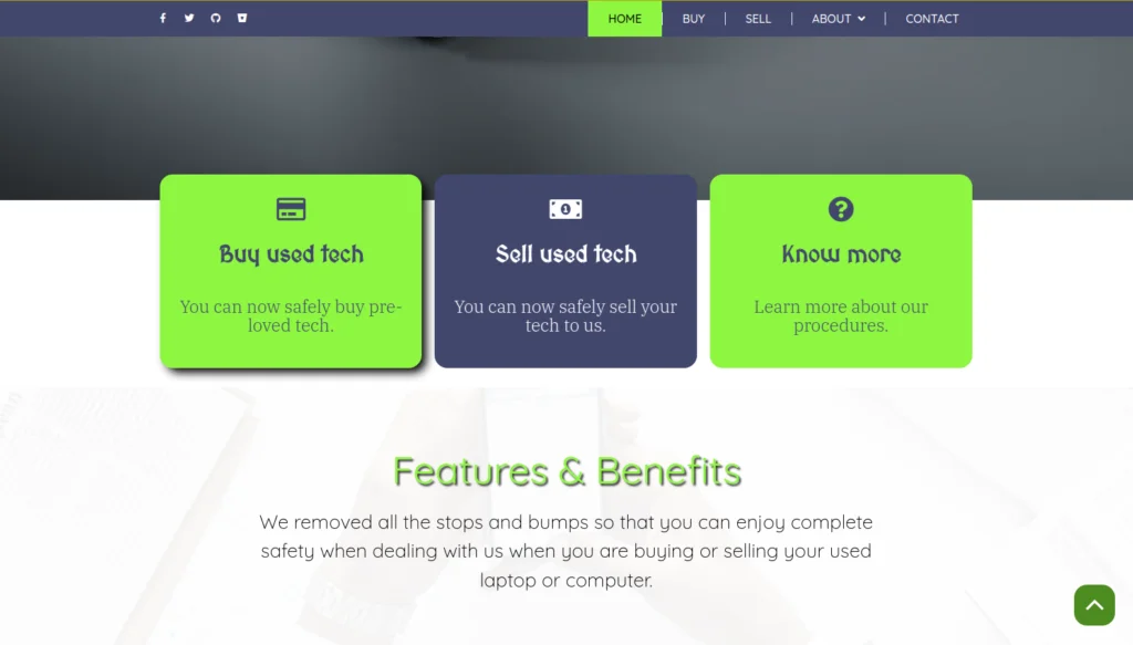 We Buy Tech Website Design - Section 15