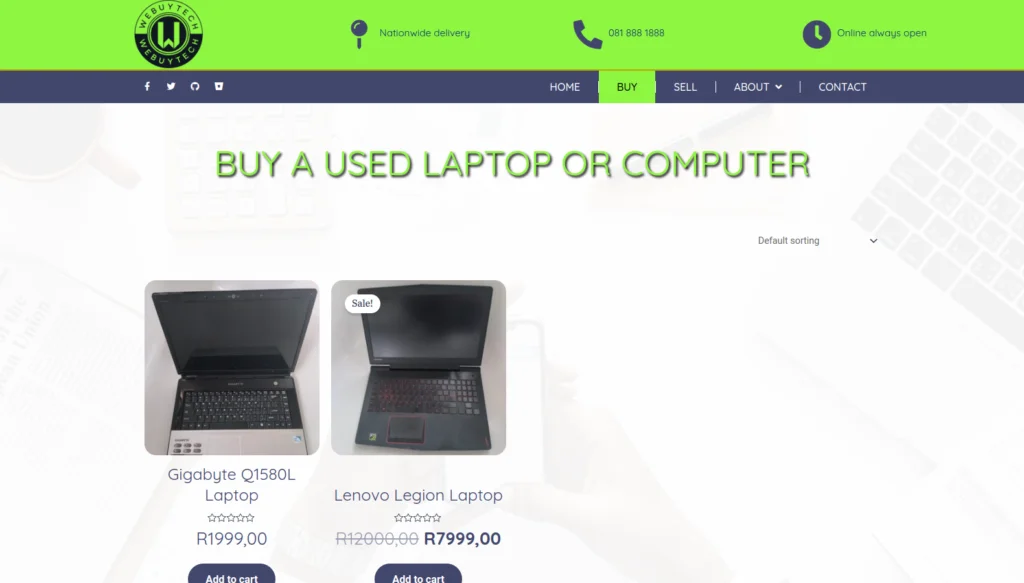 We Buy Tech Website Design - Section 6